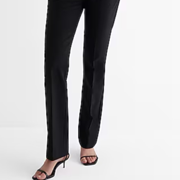 Express Bootcut High Rise Black Pants - Picture 1 of 6